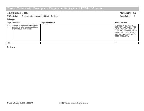 Disease staging: CliniCal anD CoDeD Criteria - HCUP