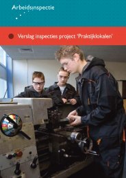 Verslag inspecties project 'Praktijklokalen'