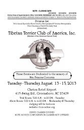 Tibetan Terrier Club of America, Inc.
