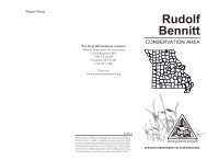 Rudolf Bennitt Conservation Area - Missouri Department of ...