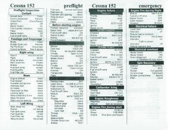 Cessna 152 Checklist