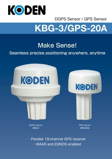 KBG-3/GPS-20A - Jason Marine Ltd.