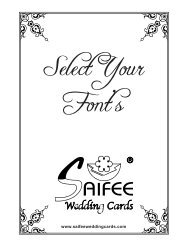 The quick brown fox jumps over a lazy dog - Saifee Wedding Cards