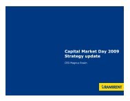 Capital Market Day 2009 Strategy update - Ramirent