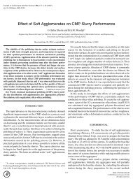 Effect of Soft Agglomerates on CMP Slurry Performance