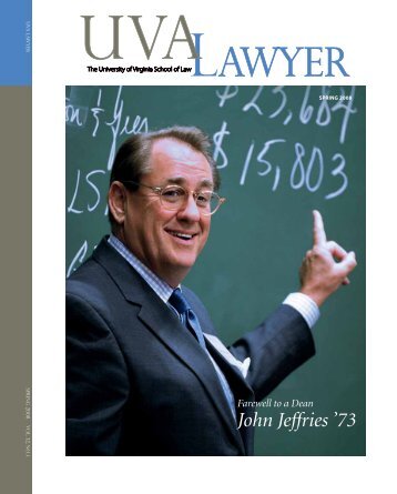 John Jeffries '73 - University of Virginia School of Law