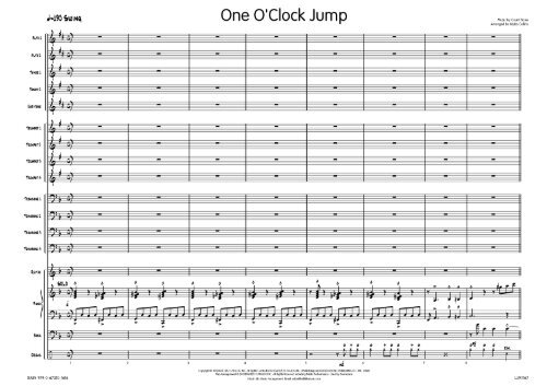 One O Clock Jump Published Score Sample Lush Life Music