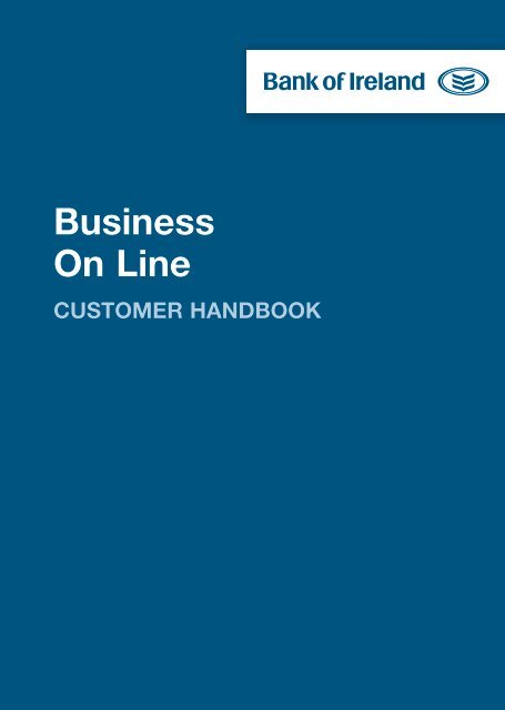 Business On Line - Business Banking - Bank of Ireland