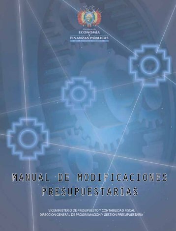 manual de modificaciones presupuestarias - Ministerio de ...