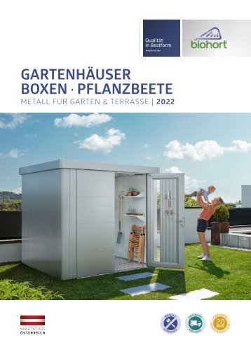 Biohort - Gartenhäuser Boxen Pflanzbeete