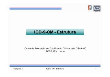 Estrutura da ICD-9-CM