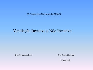 Ventilação mecânica não invasiva