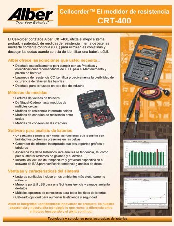 Cellcorderâ¢ El medidor de resistencia CRT-400 - Alber