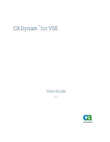 CA Dynam for VSE User Guide