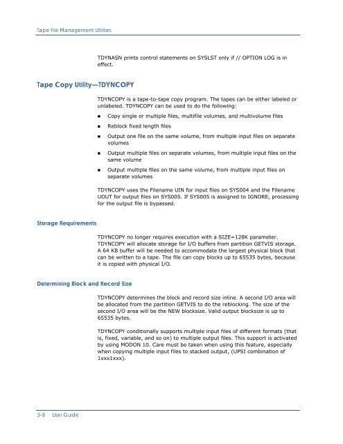 CA Dynam for VSE User Guide