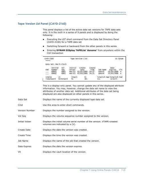 CA Dynam for VSE User Guide