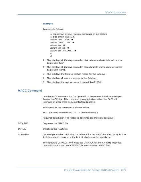 CA Dynam for VSE User Guide