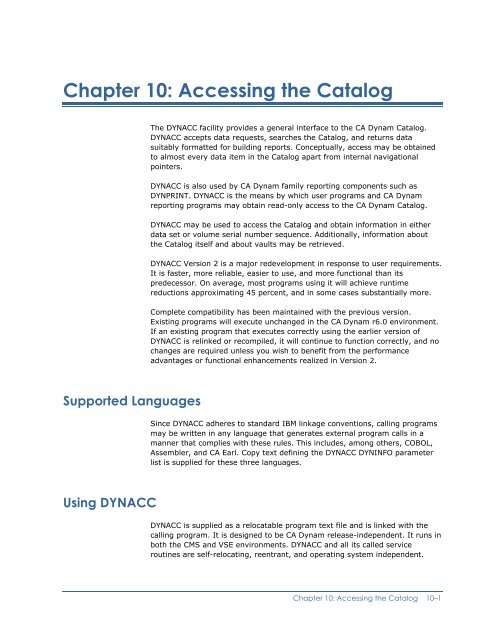 CA Dynam for VSE User Guide