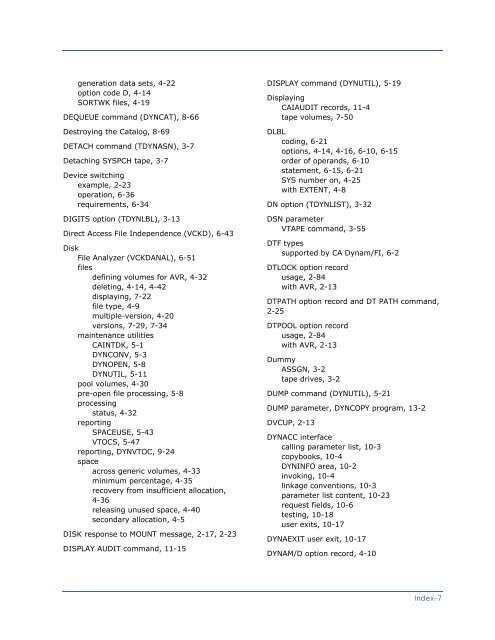 CA Dynam for VSE User Guide