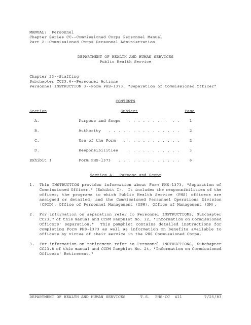 CC23.6.3 - Commissioned Corps Management Information System