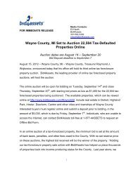 Wayne County, MI Set to Auction 22,504 Tax ... - Bid4Assets.com