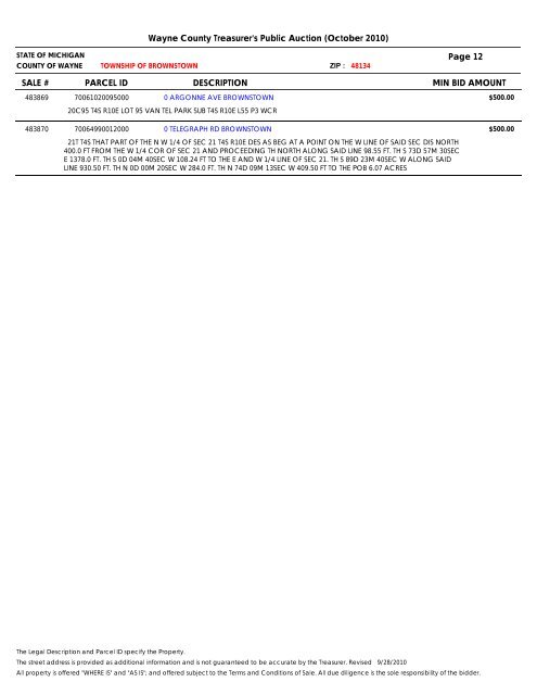 Properties Identified for Foreclosure - Bid4Assets.com