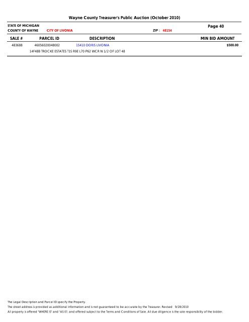 Properties Identified for Foreclosure - Bid4Assets.com