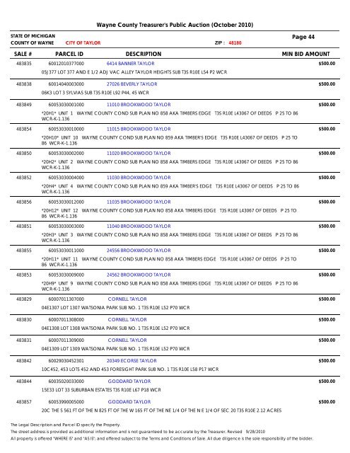 Properties Identified for Foreclosure - Bid4Assets.com