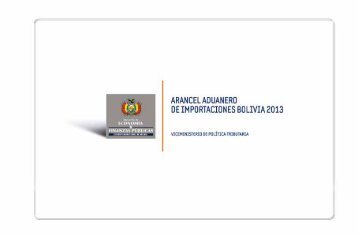 Arancel Aduanero de Importaciones Bolivia - 2013 Ministerio de ...