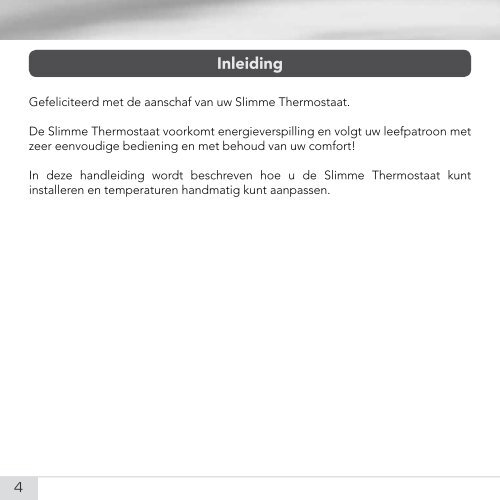 Installatiehandleiding De Slimme Thermostaat 