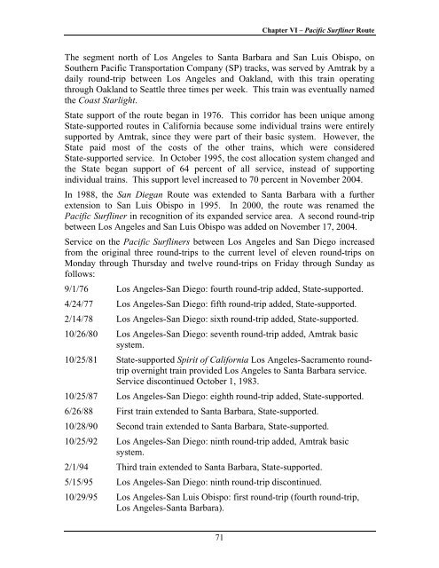 California State Rail Plan 2005-06 to 2015-16