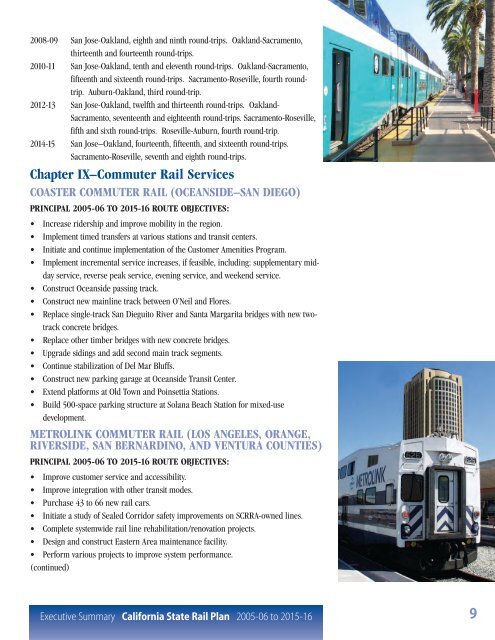 California State Rail Plan 2005-06 to 2015-16