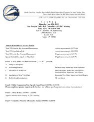 AGENDA Thursday, April 26, 2012 San Joaquin Valley Rail Committee