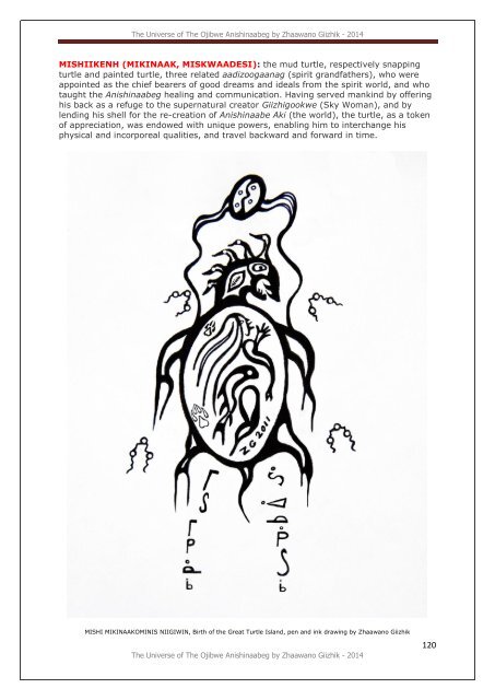 The Universe Of The Ojibwe Anishinaabeg, an illustrated glossary by Zhaawano Giizhik*