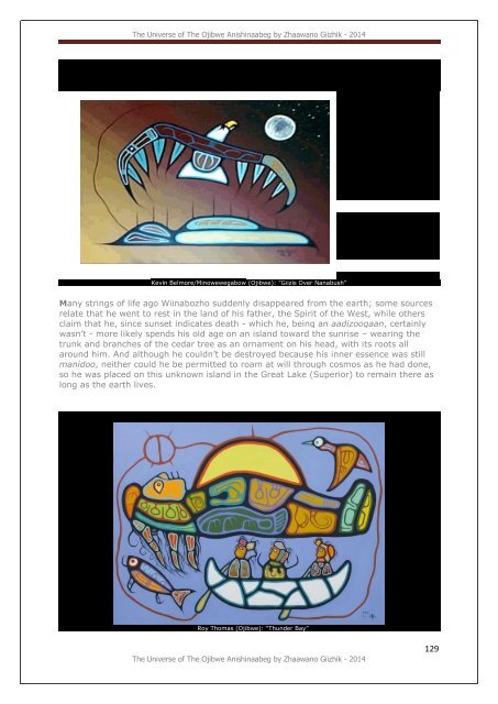 The Universe Of The Ojibwe Anishinaabeg, an illustrated glossary by Zhaawano Giizhik*