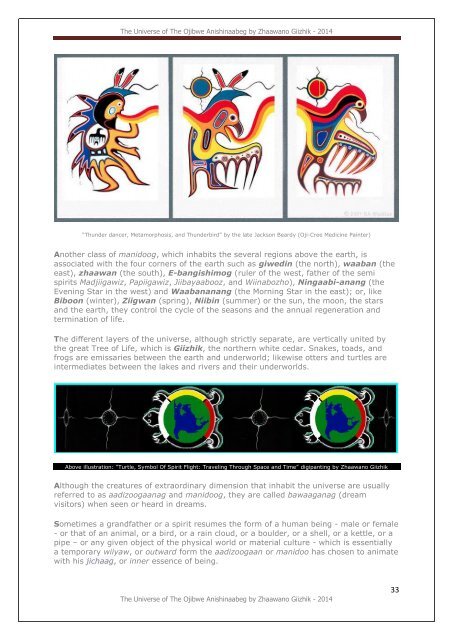 The Universe Of The Ojibwe Anishinaabeg, an illustrated glossary by Zhaawano Giizhik*