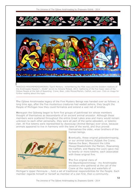 The Universe Of The Ojibwe Anishinaabeg, an illustrated glossary by Zhaawano Giizhik*