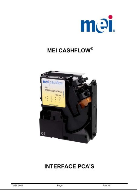 MEI CASHFLOW INTERFACE PCA'S
