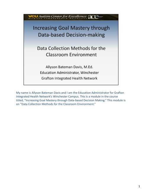 Data Collection Methods for the Classroom Environment (PDF)