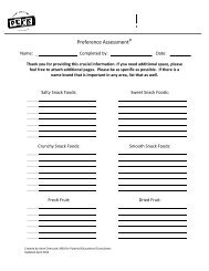 Preference Assessment 2013 - PECS-USA.com!
