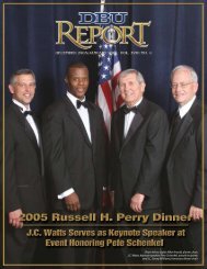 (From left to right) Mike Arnold, dinner chair - Dallas Baptist University