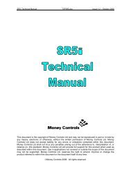 SR5i Technical Manual - Moneytech