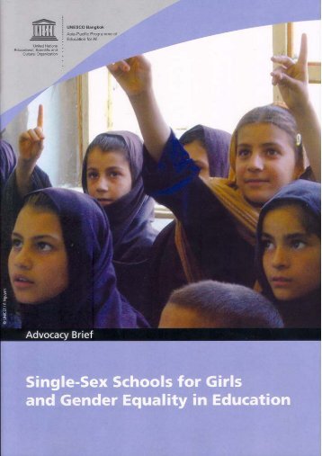 Single-Sex Schools for Girls and Gender ... - UNESCO Bangkok