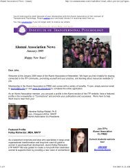 Alumni Newsletter January, 2009 - Sofia University