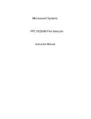 MICROSOUND SYSTEMS SLSI-80 School Intercom System ...