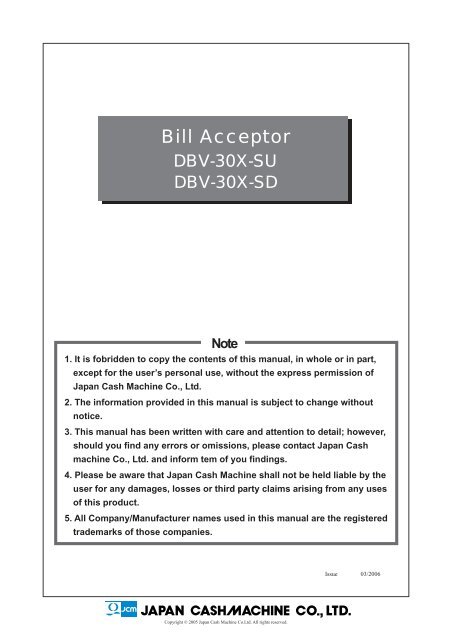 Bill Acceptor