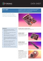ZXY100 Touch Controller Datasheet - Zytronic