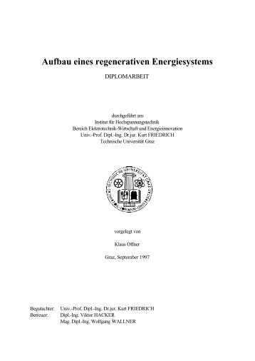 Aufbau eines regenerativen Energiesystems