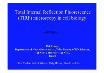 Total Internal Reflection Fluorescence (TIRF ... - TeachLine