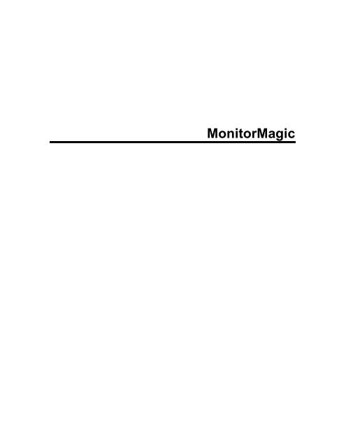 MonitorMagic - Tools4Ever.com